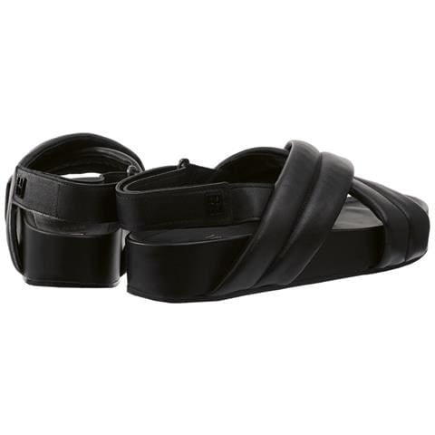 Schwarz Casual Open Sandals Sandali Pelle Scarpe Donna Nero Eu 38, 7-102950 0100 - Foto 3