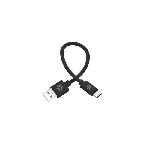 Cotton Cavo Da Usb-a A Usb-c Maschio-maschio In Cotone Intrecciato 30 Cm Nero - Foto 1