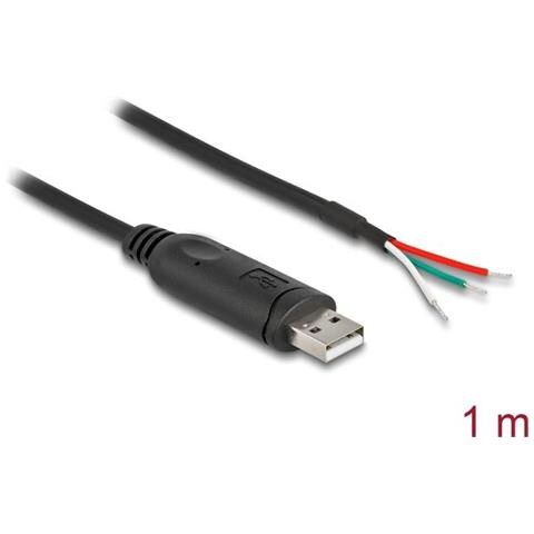 Cavo Adattatore Usb 2.0 Tipo-a A Rs-485 Seriale 3 X Estremitãƒâ Del Cavo Aperte 1 M - Foto 1