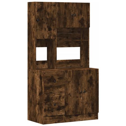 Mobile Da Cucina Rovere Fumo 95x50x180 Cm Legno Multistrato - Foto 2