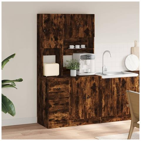 Mobile Da Cucina Rovere Fumo 95x50x180 Cm Legno Multistrato - Foto 3