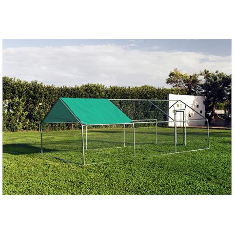 Gabbia Per Animali Da Esterno - Recinto Per Polli 3 X 6m X 2m H  - 18 Mq - Foto 2