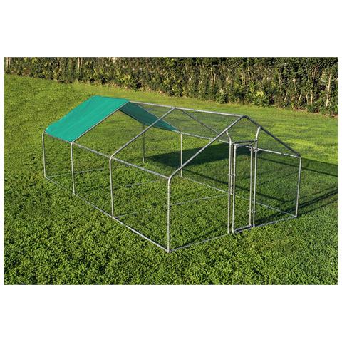 Gabbia Per Animali Da Esterno - Recinto Per Polli 3 X 6m X 2m H  - 18 Mq - Foto 4