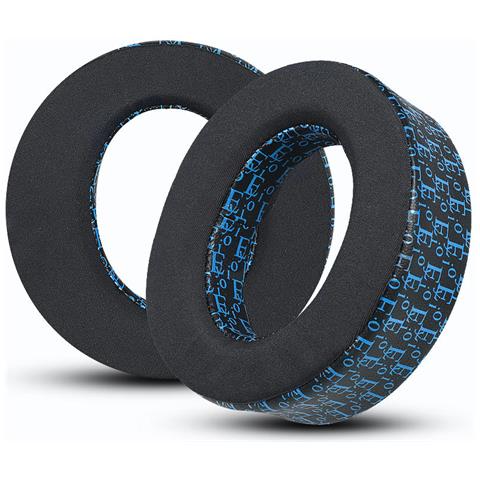 Cover Auricolari Rrescanti Per Sony Ps5 - Stampa Nero E Blu (confezione Da 2) - Foto 2
