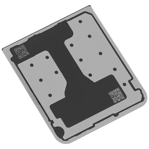Vetro Posteriore Inferiore Galaxy Z Flip 6 Originale, Grigio - Foto 2