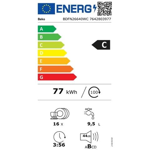 Lavastoviglie Da 60 Cm, 16 Coperti, 44 Db - Bdfn26640wc - Foto 2