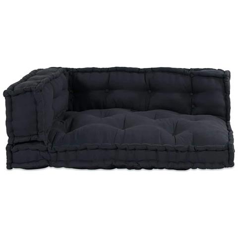 Cuscino per Divano Pallet 3 pcs Antracite Tessuto - Foto 2