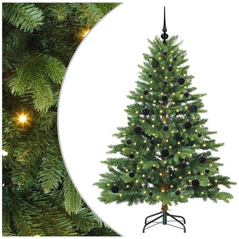 Albero di Natale artificiale con 150 LED Verde 150 cm PE e PVC - Foto 1