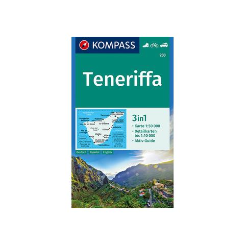 Carta escursionistica n. 233. Teneriffa 1:50.000. Ediz. tedesca, spagnola e inglese - Foto 1