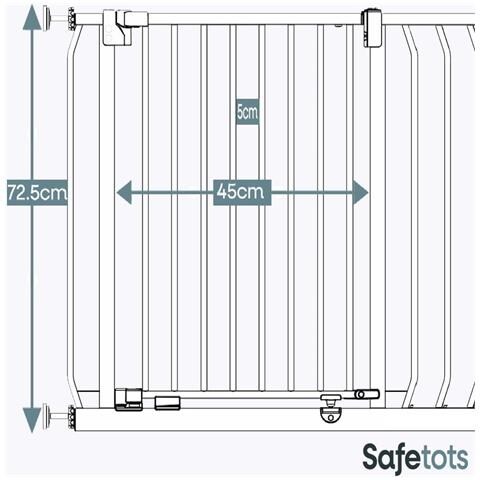 Bettacare Cancelletto Per Cani Elite Con Montaggio A Pressione, 125cm - 134cm, Bianco Opaco - Foto 2