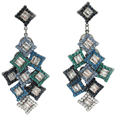 Orecchini Pendenti a Goccia con Zirconi a Chiusura a Vite Collezione Diva - Foto 5