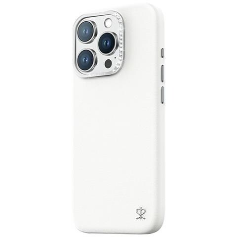 Cover per iPhone 16 Pro Max - PC+Pelle /PU, Bianco, MagSafe - Foto 1