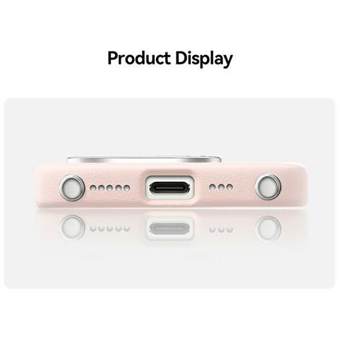 Cover per iPhone 16 Pro Max - PC+Pelle /PU, Bianco, MagSafe - Foto 2