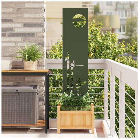Schermo per privacy in giardino Oliver verde 32 x 140 cm - Foto 2