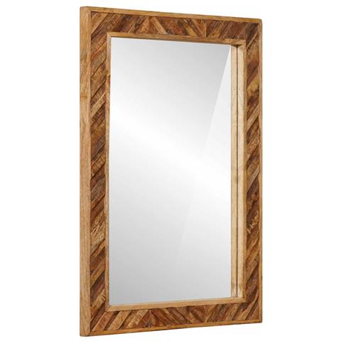 Specchio Montaggio a parete Marrone 70 x 50 x 3 cm Vetro - Foto 1