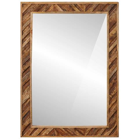 Specchio Montaggio a parete Marrone 70 x 50 x 3 cm Vetro - Foto 2