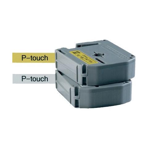 Nastro per Etichettatrice Formato 12 mm x 8 m Nero e Giallo - Foto 1