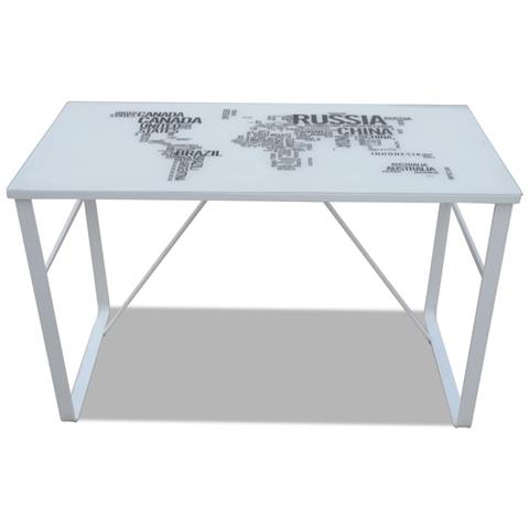 Scrivania Rettangolare Con Modello Mappa - Foto 2