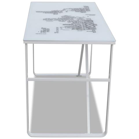 Scrivania Rettangolare Con Modello Mappa - Foto 3