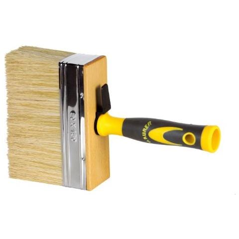 92020 Plafoncino Pura Setola, Manico / base In Legno, 120x30 Mm, Grigio / giallo - Foto 1