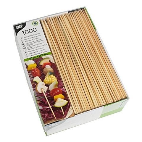 16658 1000 Spiedini, Bambù, 3 Mm Di Diametro, 20 Cm - Foto 1