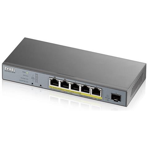 GS1350-6HP-EU0101F switch di rete Gestito L2 Gigabit Ethernet (10/100/1000) Supporto Power over Ethernet (PoE) Grigio - Foto 1