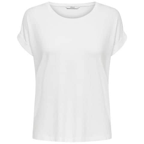 Onlmoster S / s O-neck Top Noos Jrs White T-shirt Manica Corta Donna Taglia M - Foto 2