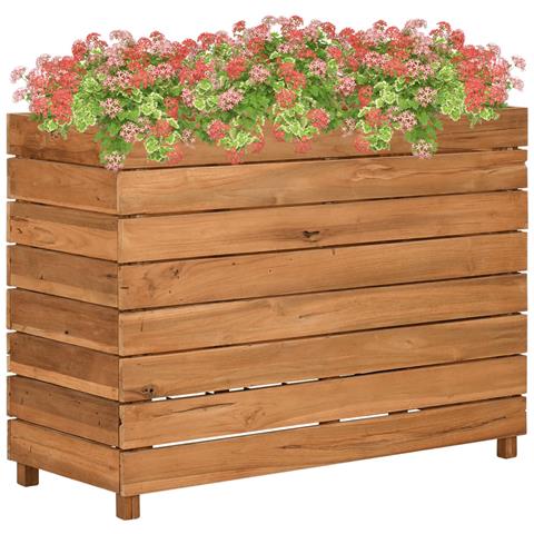 Letto Rialzato 100x40x72 cm Legno di Teak di Recupero e Acciaio - Foto 1