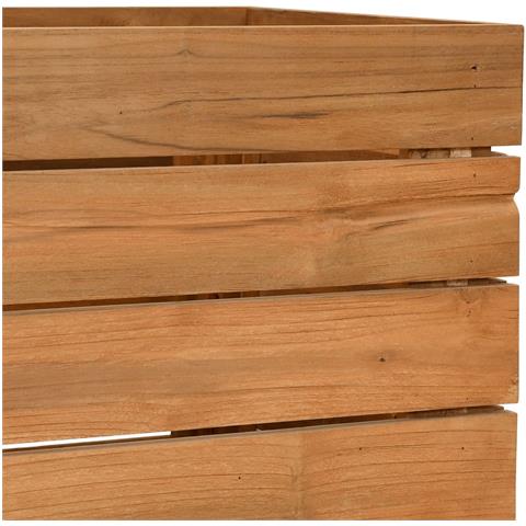 Letto Rialzato 100x40x72 cm Legno di Teak di Recupero e Acciaio - Foto 9