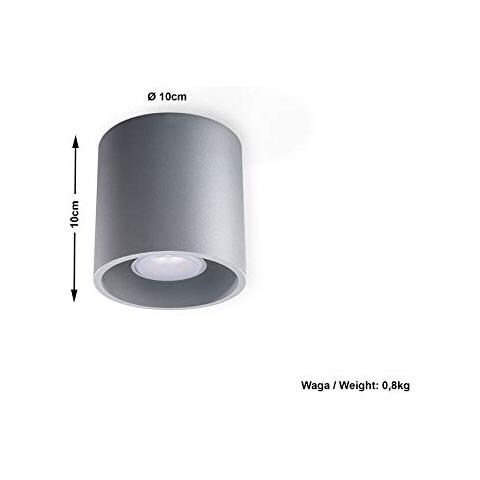 Orbis 1 - Plafoniera, In Alluminio, Colore: Grigio - Foto 2