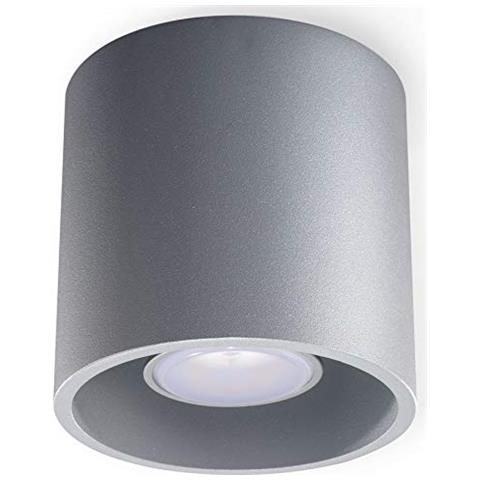 Orbis 1 - Plafoniera, In Alluminio, Colore: Grigio - Foto 1