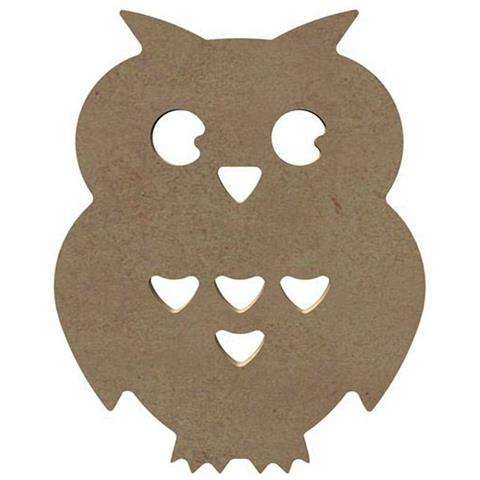 Gufo In Legno Mdf Da Decorare - 15 Cm - Foto 1