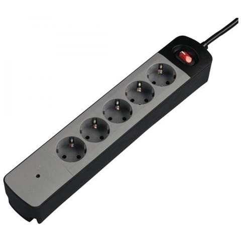 Tidy-line Interno 5presa (e) Ac Nero, Grigio Prolunghe E Multiple - Foto 1