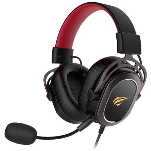 H2008D Gaming Headset with minijack Auricolare Cablato A Padiglione Nero, Rosso - Foto 1