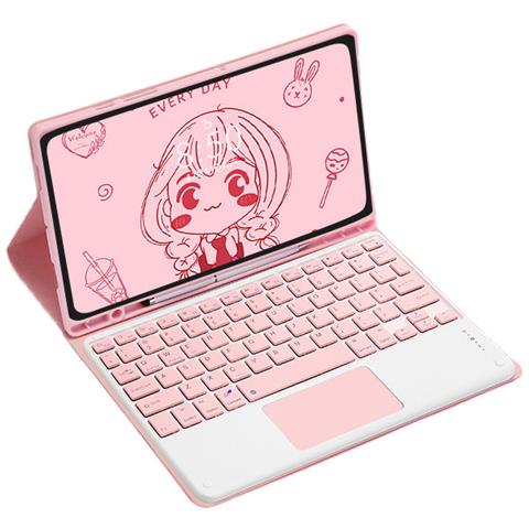 YHFZR Custodia Tastiera per Huawei MatePad Pro 13.2, [QWERTY Layout] 7 Colori Retroilluminati Ultra Sottile PU Custodia Cover Tastiera Rimovibile per Huawei MatePad Pro 13.2, Blu