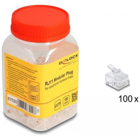 Spina Modulare Rj11 Da 100 Pezzi - Foto 4