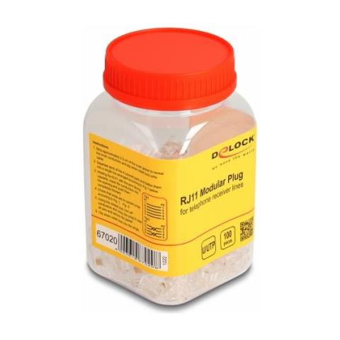 Spina Modulare Rj11 Da 100 Pezzi - Foto 1