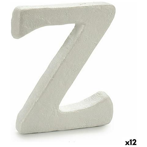 Lettera Z Bianco Polistirene 1 X 15 X 13,5 Cm (12 Unità) - Foto 1
