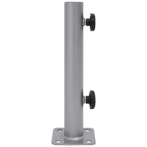 Base Per Ombrellone Per Palo Da 32/34/38 Mm Argento In Acciaio - Foto 3