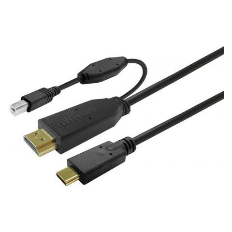 Prousbchdmiusbb5 Cavo Usb 5 M Usb 3.2 Gen 1 (3.1 Gen 1) Usb C Nero - Foto 1