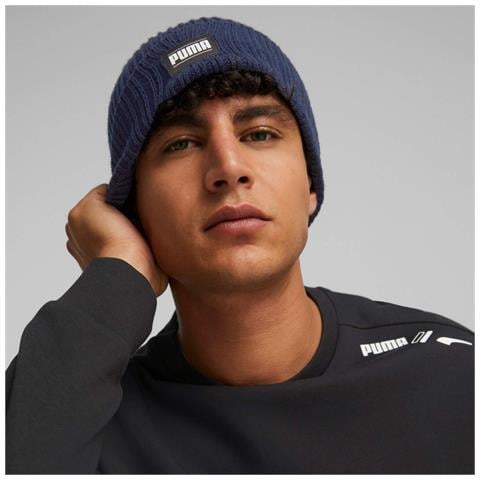 Ribbed Classic Cuff Beanie 02403802, Unisex, Blu, Marime Universala - Foto 2