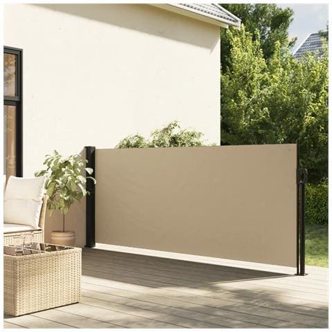 Tenda Da Sole Laterale Retrattile Beige 120x600 Cm - Foto 1