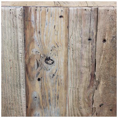 Credenza Vintage In Legno Di Pino Da Soggiorno Con Cassettiera Chiara - Foto 6