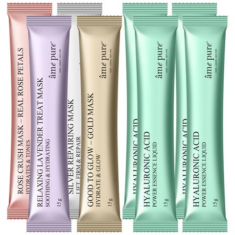 Maschera In Gel Glow Rubber Mix 4 Pz | Maschere Per Il Viso Con Acido Ialuronico - Foto 1