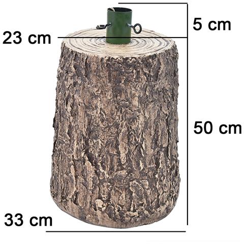 Base Supporto Per Albero Di Natale Tronco Natalizio 55 Cm Realistico Universale - Foto 3
