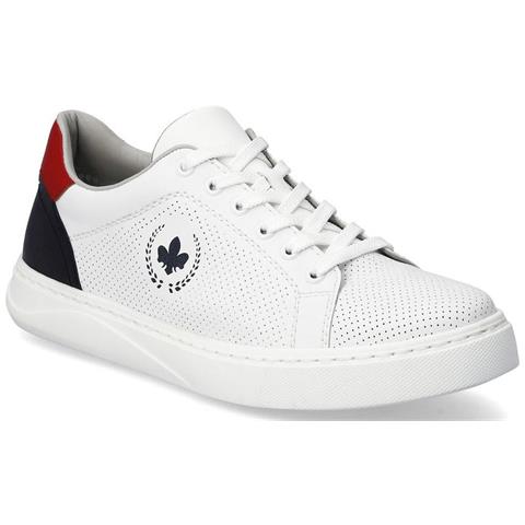 Leisure White Sneakers Pelle Scarpe Uomo Bianco Eu 44, B9911-80 - Foto 1
