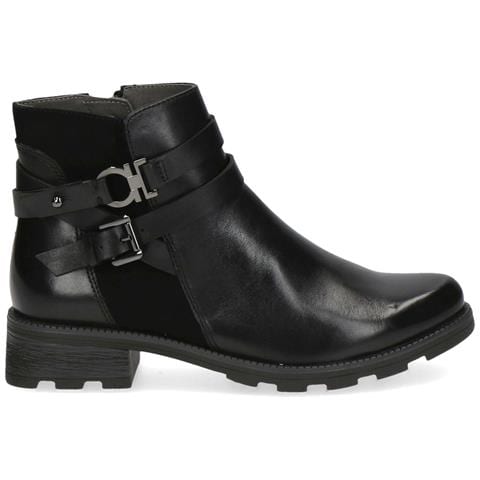 Black Comb Casual Closed Booties Stivaletti Pelle Scarpe Donna Nero Eu 37, 9-25429-41-019 - Foto 2