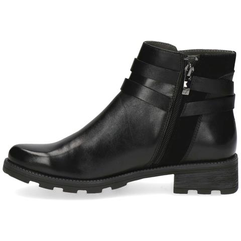 Black Comb Casual Closed Booties Stivaletti Pelle Scarpe Donna Nero Eu 37, 9-25429-41-019 - Foto 3