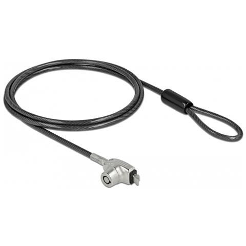 Navilock Cavo di sicurezza per computer portatile con Key Lock per slot HP Nano - Cavo in acciaio al carbonio - Foto 1