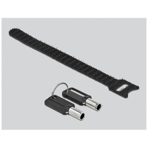 Navilock Cavo di sicurezza per computer portatile con Key Lock per slot HP Nano - Cavo in acciaio al carbonio - Foto 2